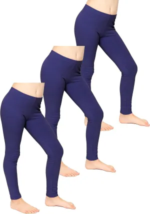 STRETCH IS COMFORT Oh So Soft Solid Youth Girls and Plus Size Leggings | Comfortable Fit for Everyday Activities | Size 2-16