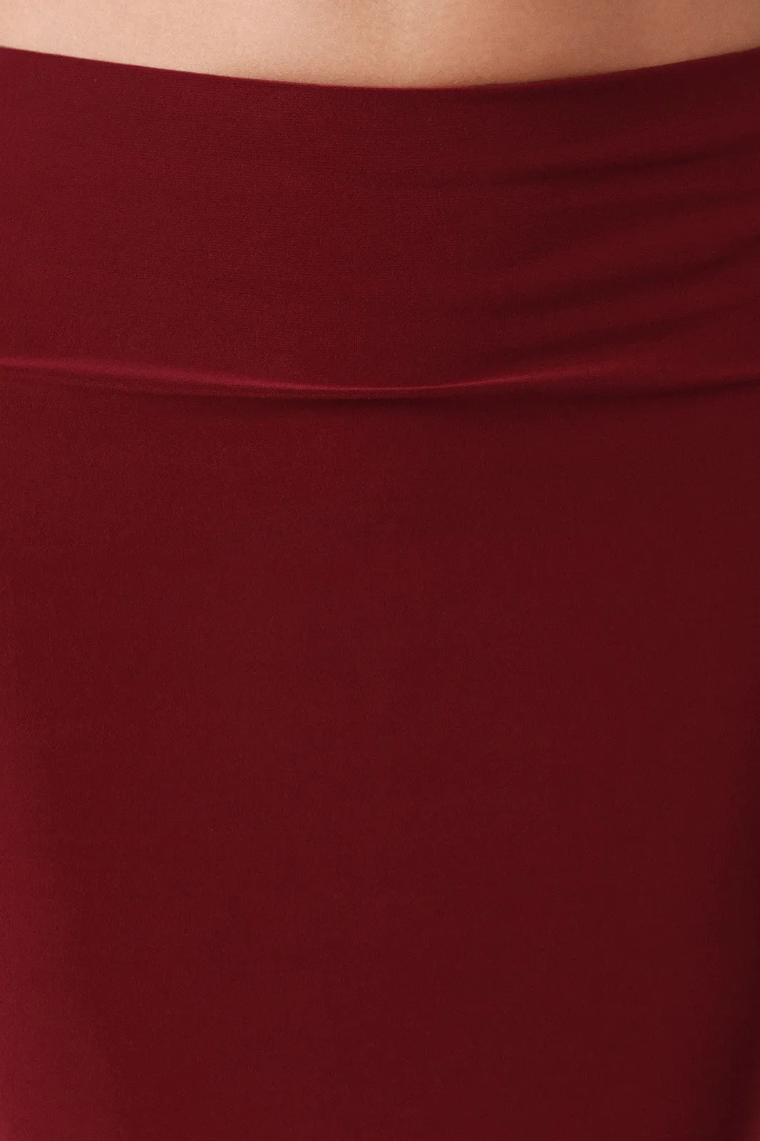 Stretchy Midi Pencil Skirt
