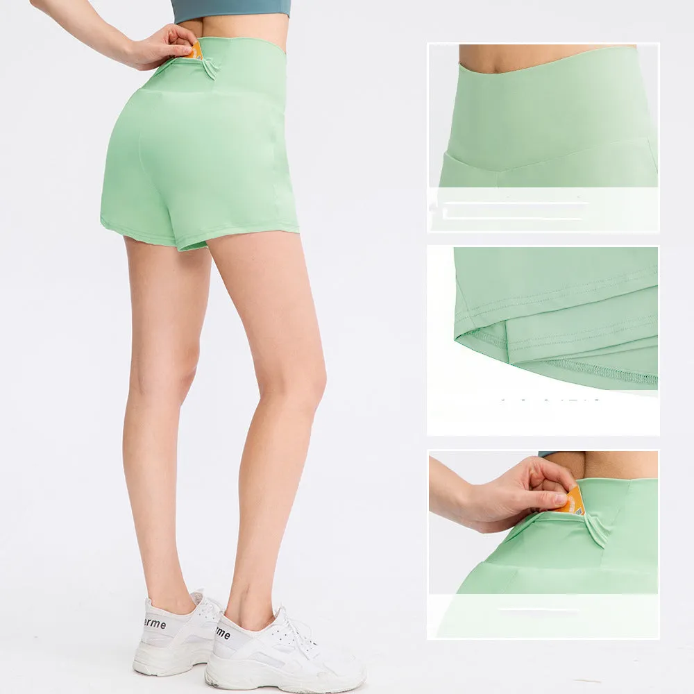 Stretchy Tennis Shorts with Pockets