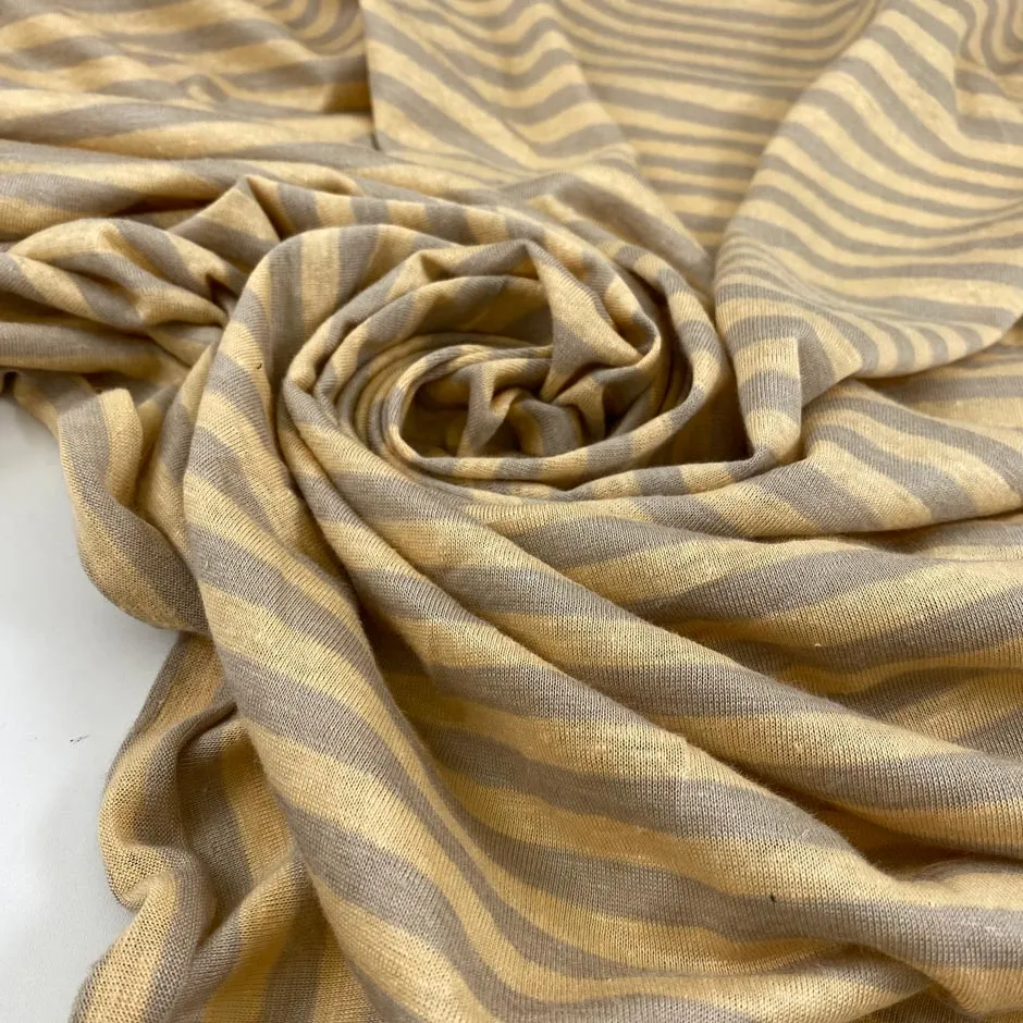 Stripes Linen Jersey
