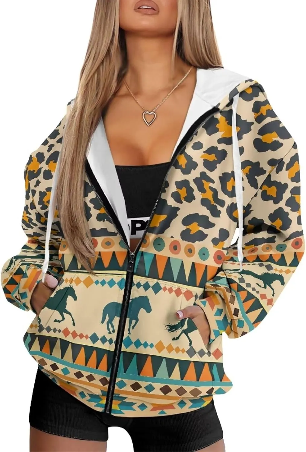 Suobstales Women's Full Zip Up Hoodie Long Sleeve Hooded Sweatshirts with Pockets Jacket Coat Casual Outfits Plus Size XS-XL