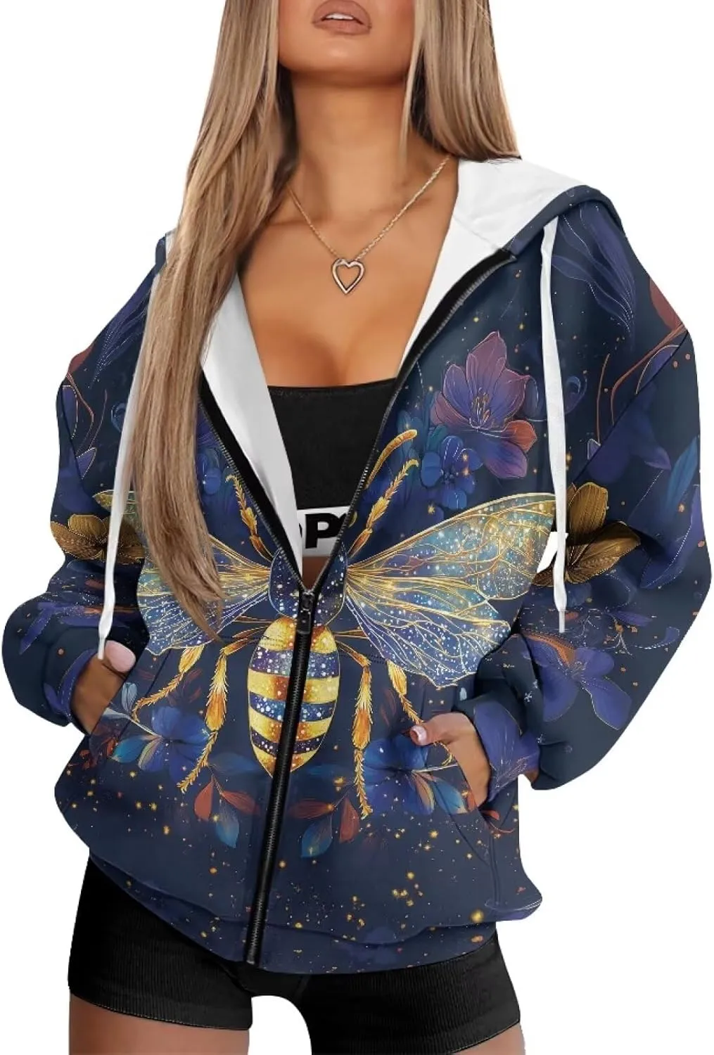 Suobstales Women's Full Zip Up Hoodie Long Sleeve Hooded Sweatshirts with Pockets Jacket Coat Casual Outfits Plus Size XS-XL