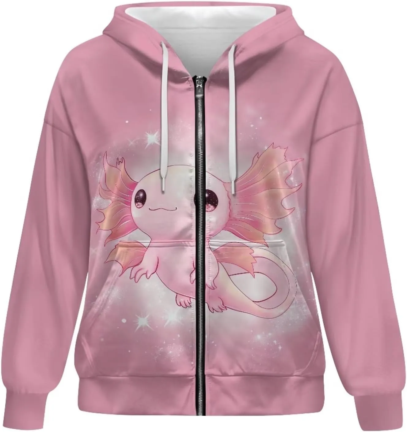 Suobstales Womens Zip Up Hoodies Long Sleeve Fall Oversized Sweatshirts Fleece Y2K Jacket with Pockets 2024 Fashion Clothes