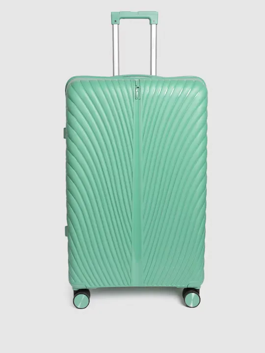 Swan Textured 360 Degree Rotation Cabin Hard Trolley Bag