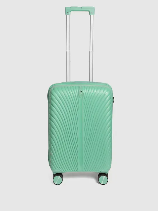 Swan Textured 360 Degree Rotation Cabin Hard Trolley Bag
