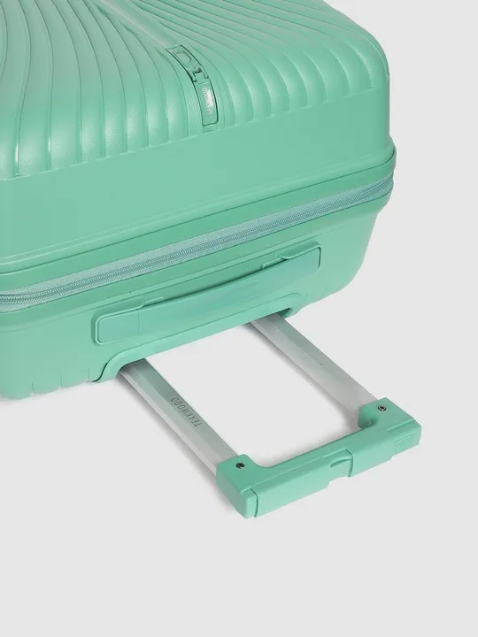 Swan Textured 360 Degree Rotation Cabin Hard Trolley Bag