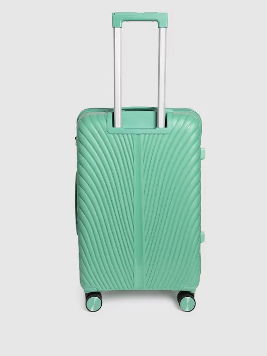 Swan Textured 360 Degree Rotation Cabin Hard Trolley Bag