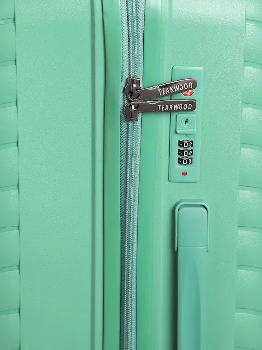 Swan Textured 360 Degree Rotation Cabin Hard Trolley Bag