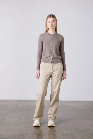 Sylvia Merino Cardigan - Pepper