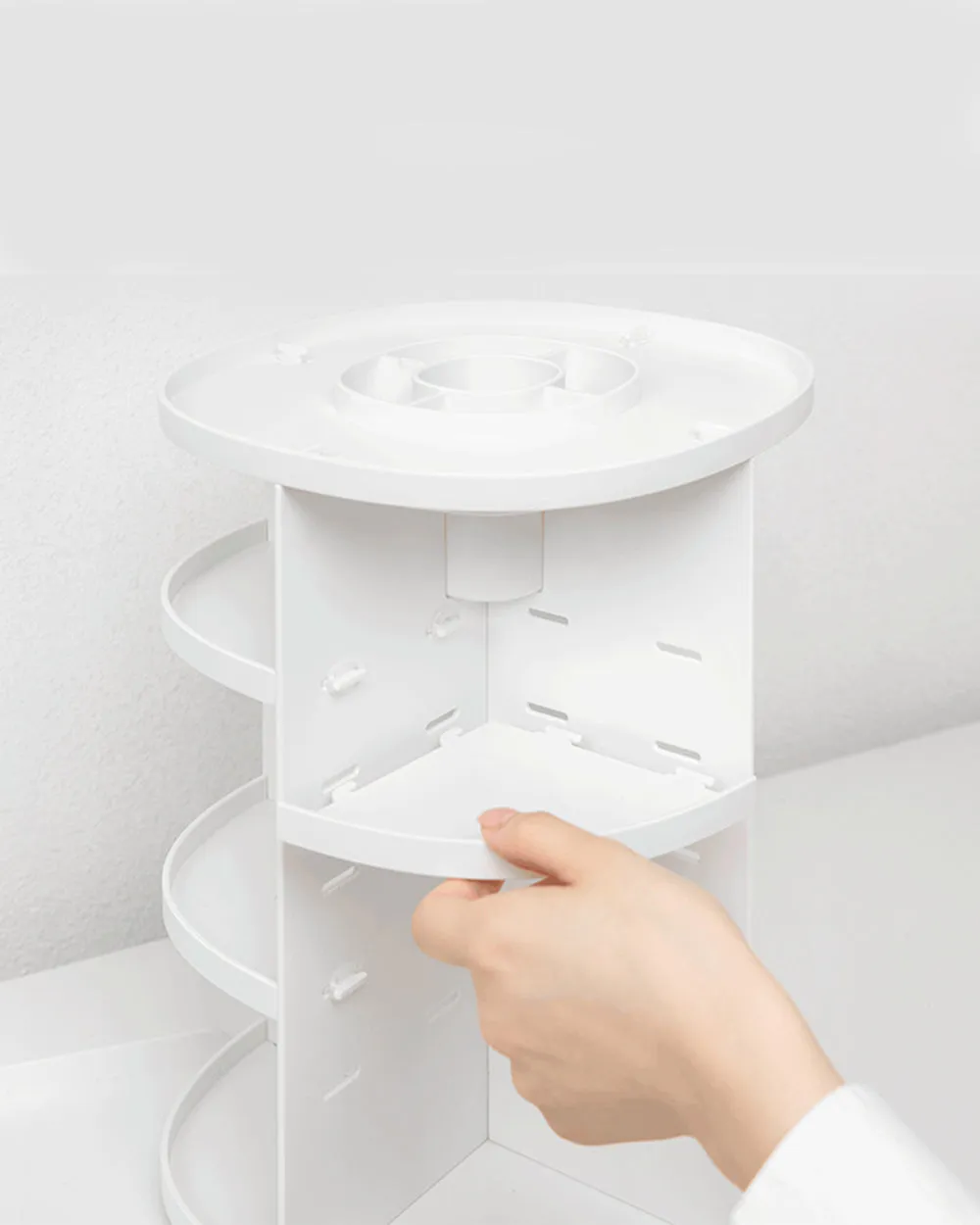 Sysmax Rotating Cosmetic Holder White