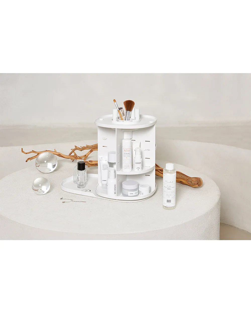 Sysmax Rotating Cosmetic Holder White