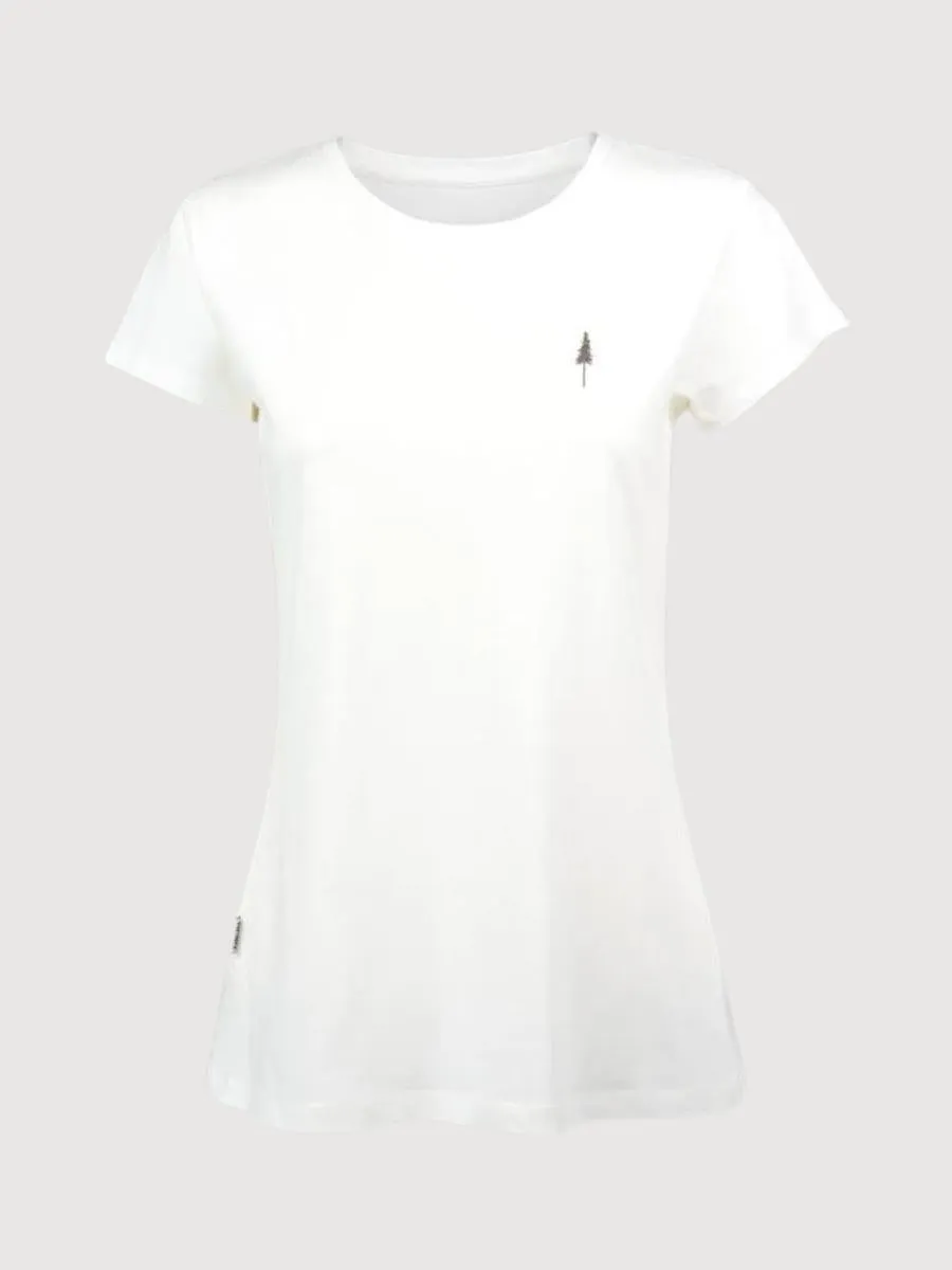 T-Shirt TreeShirt Women White Organic cotton | Nikin