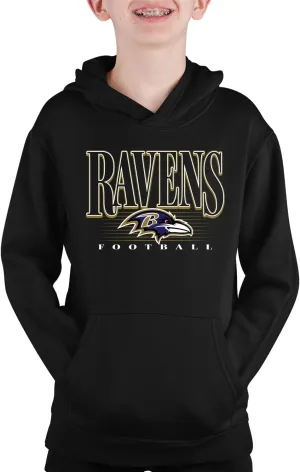 Team Fan Apparel NFL Youth Overtime Blueprint Football Fleece Hooded Sweatshirt, For Boys and Girls, Pro Hoodie Pullover