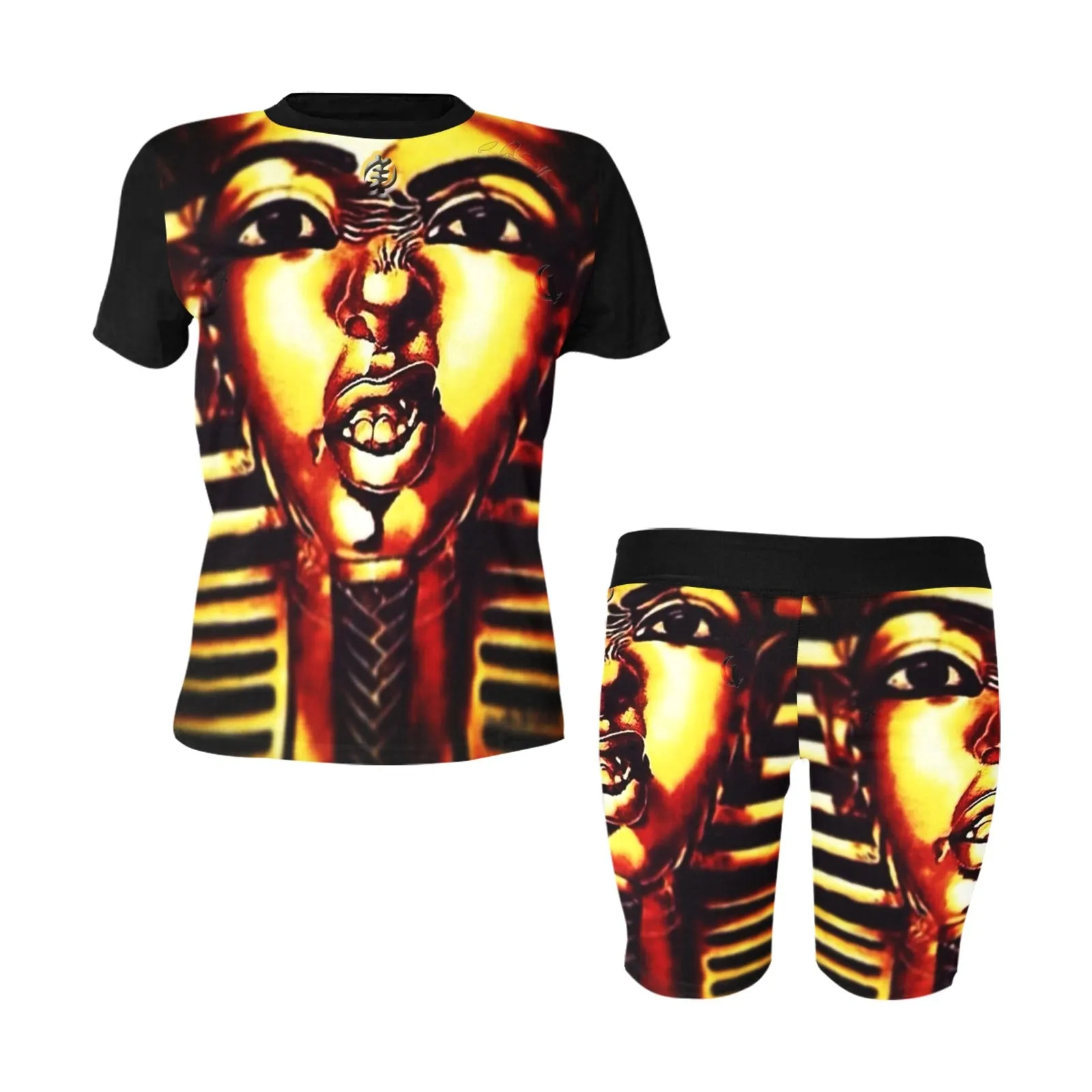 THUG PHARAOH Women's Short Yoga Set