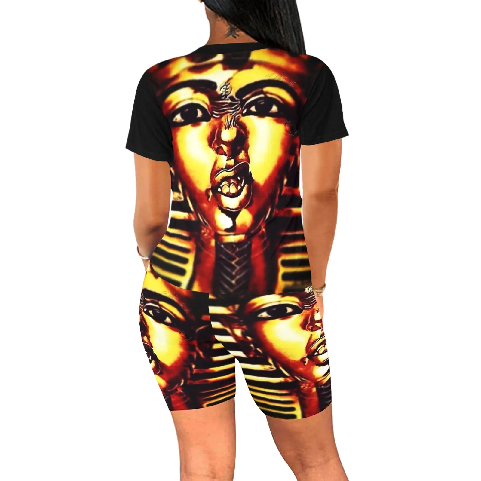 THUG PHARAOH Women's Short Yoga Set
