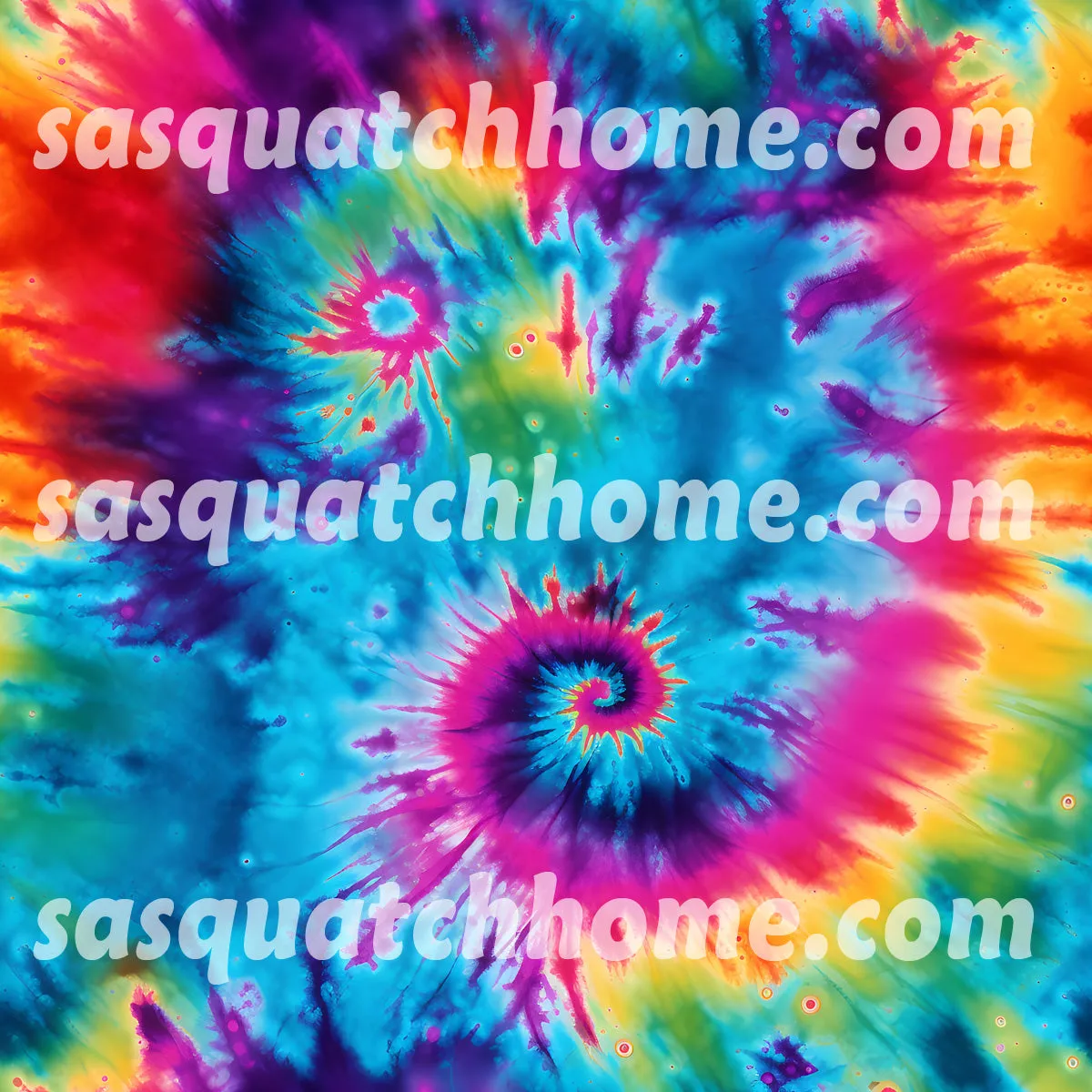 Tie Dye Designs,  6 pcs Bathroom Accessories Set