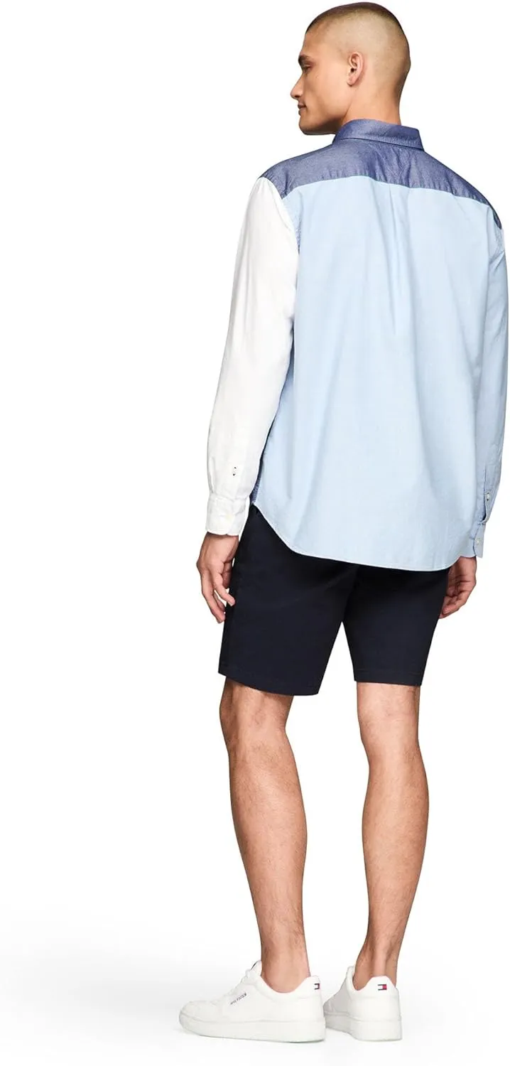 Tommy Hilfiger Long Sleeve Oxford Regular Fit, Men's Button Down Shirts, Also Available in Big and Tall