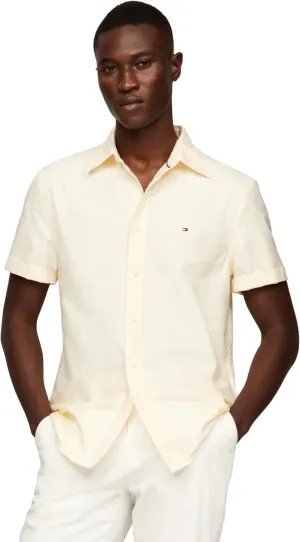 Tommy Hilfiger Short Sleeve Oxford Regular Fit, Men's Button Down Shirts
