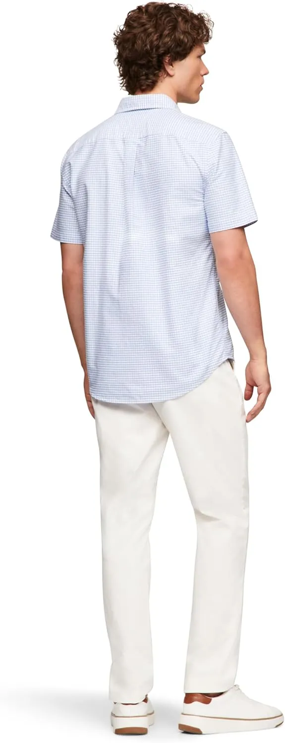 Tommy Hilfiger Short Sleeve Oxford Regular Fit, Men's Button Down Shirts