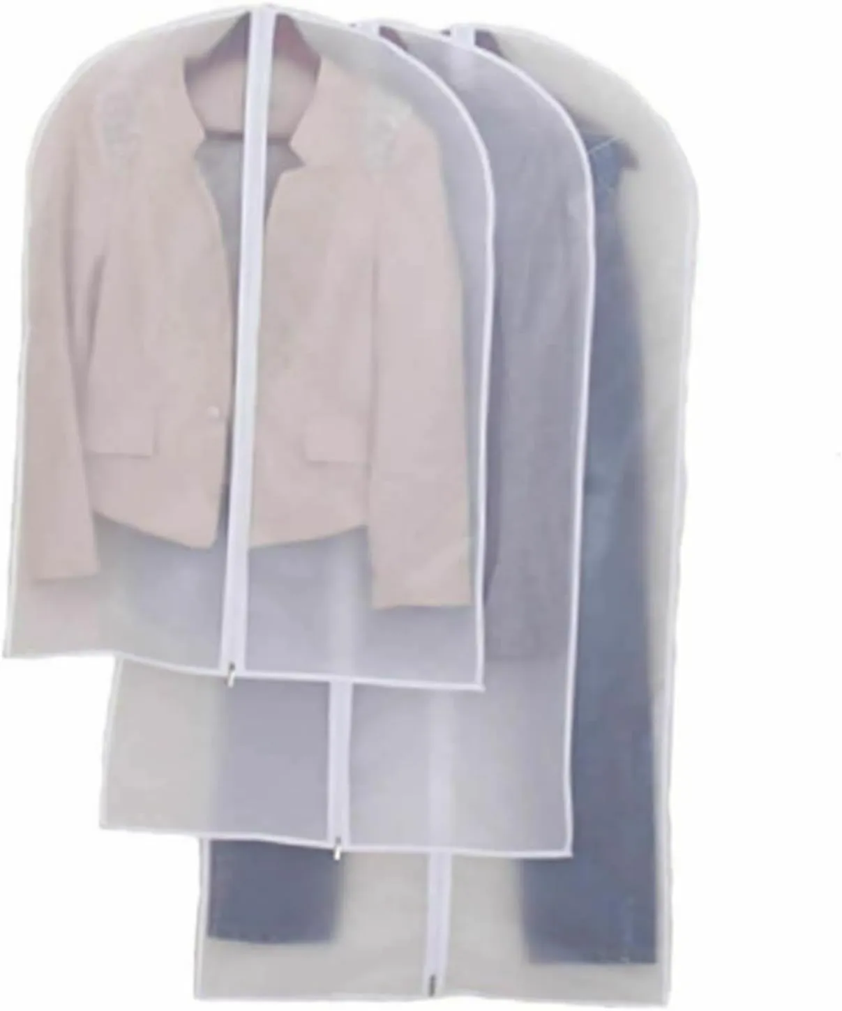 Transparent Peva Clothes Cover Xxl Clear Plastic Garment Bag Water Storage for Suits Shirts Coats and More