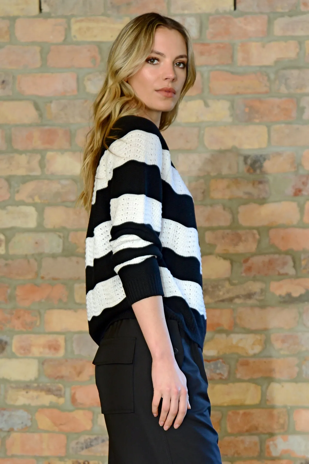 Trelise Cooper COUTURE - Get Over Knit - BLACK & WHITE