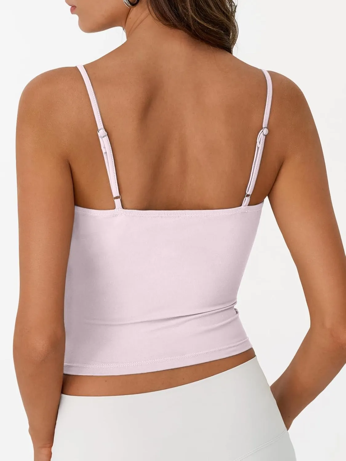 Trendy Queen Womens Summer Tank Tops Double Lined Going Out Teen Girls Y2k Sleeveless Backless 2025 Workout Cami Adjustable