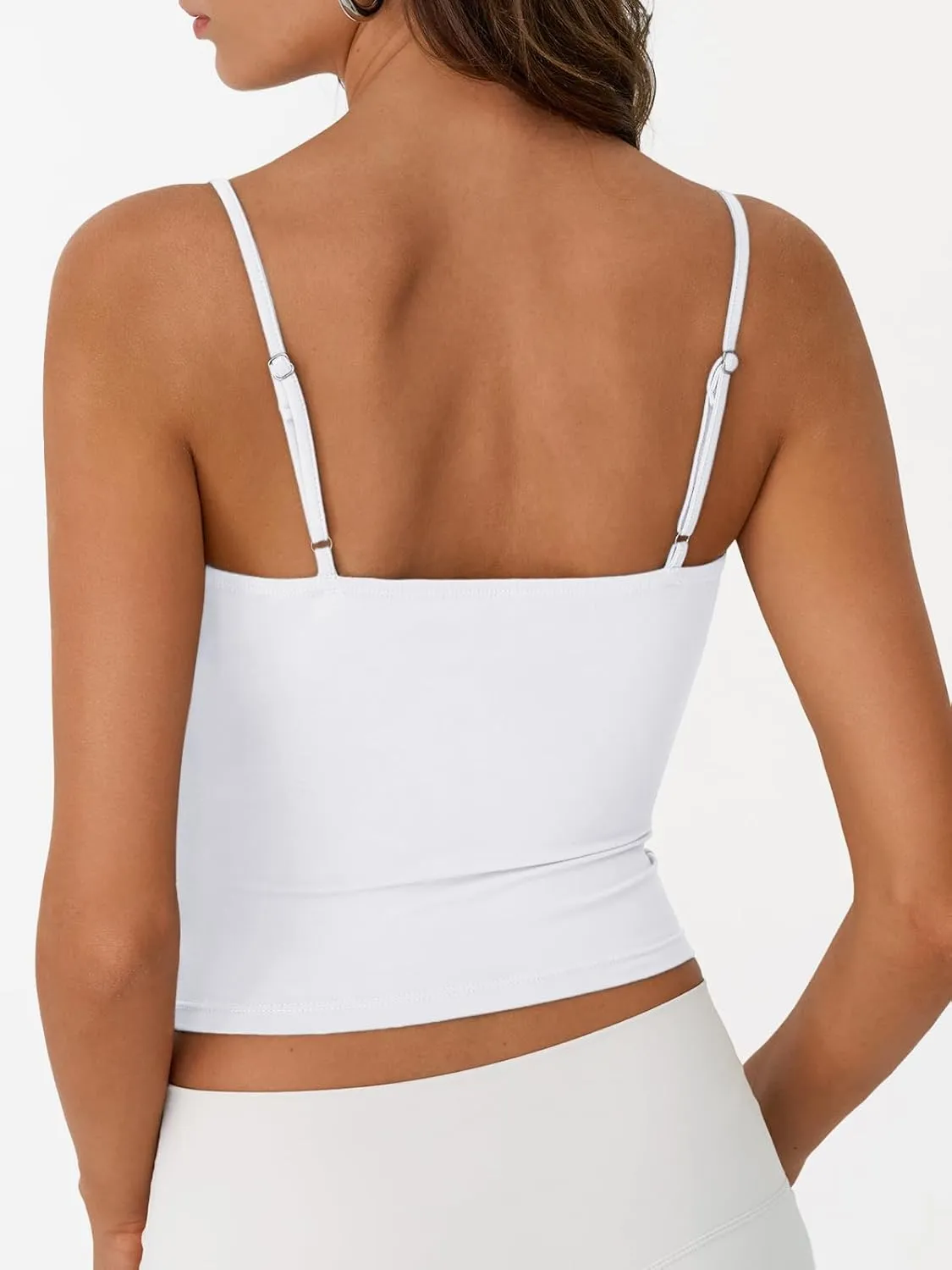 Trendy Queen Womens Summer Tank Tops Double Lined Going Out Teen Girls Y2k Sleeveless Backless 2025 Workout Cami Adjustable
