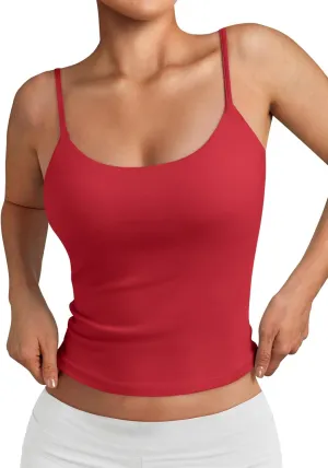 Trendy Queen Womens Summer Tank Tops Double Lined Going Out Teen Girls Y2k Sleeveless Backless 2025 Workout Cami Adjustable