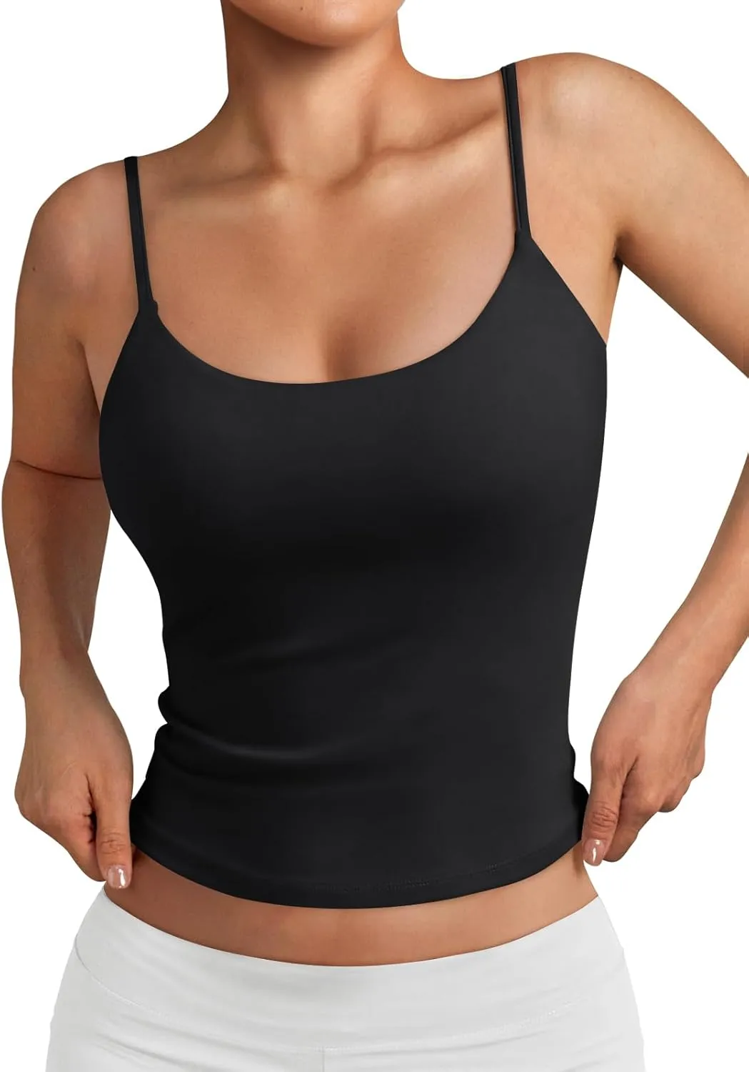 Trendy Queen Womens Summer Tank Tops Double Lined Going Out Teen Girls Y2k Sleeveless Backless 2025 Workout Cami Adjustable