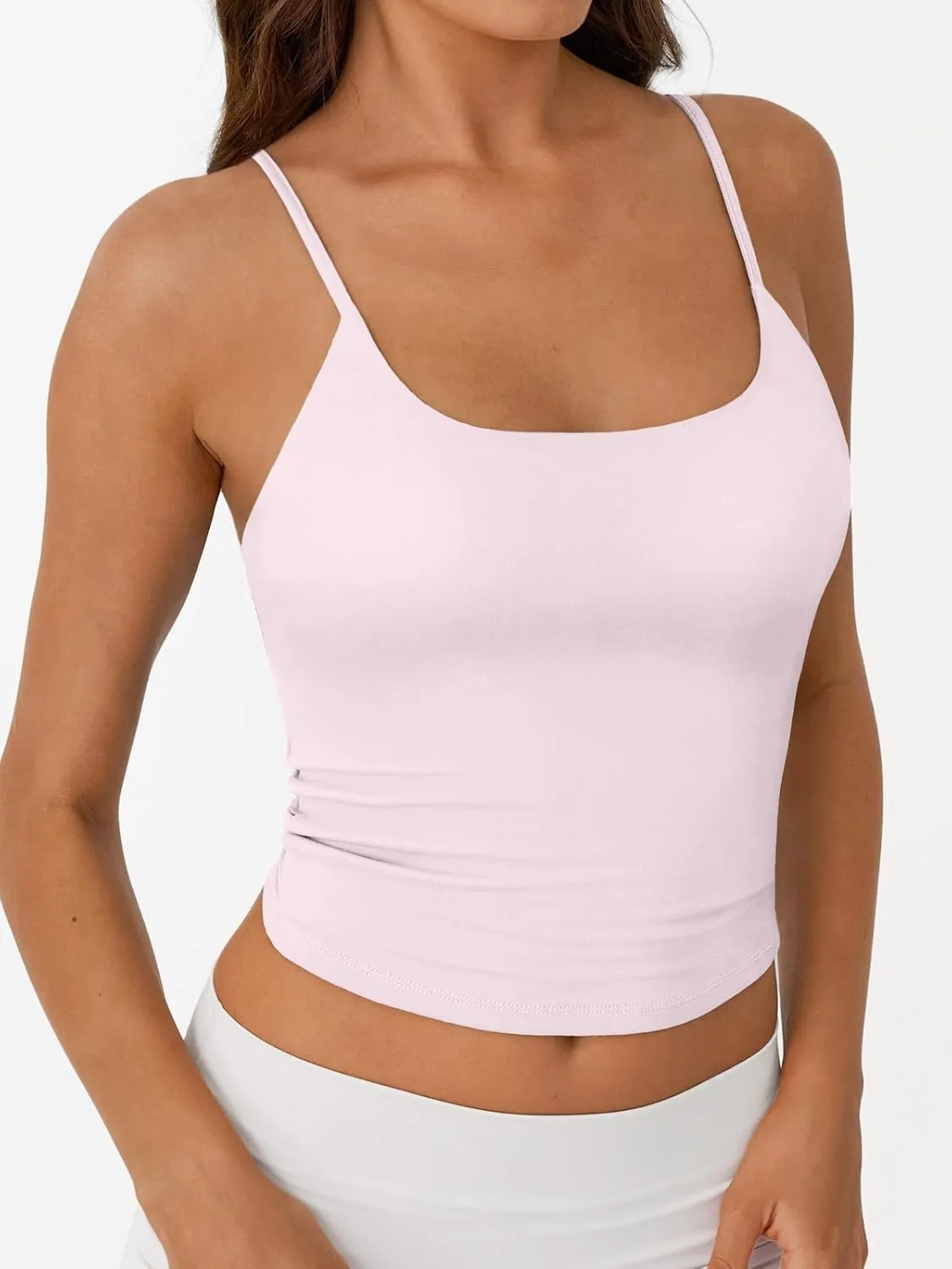 Trendy Queen Womens Summer Tank Tops Double Lined Going Out Teen Girls Y2k Sleeveless Backless 2025 Workout Cami Adjustable