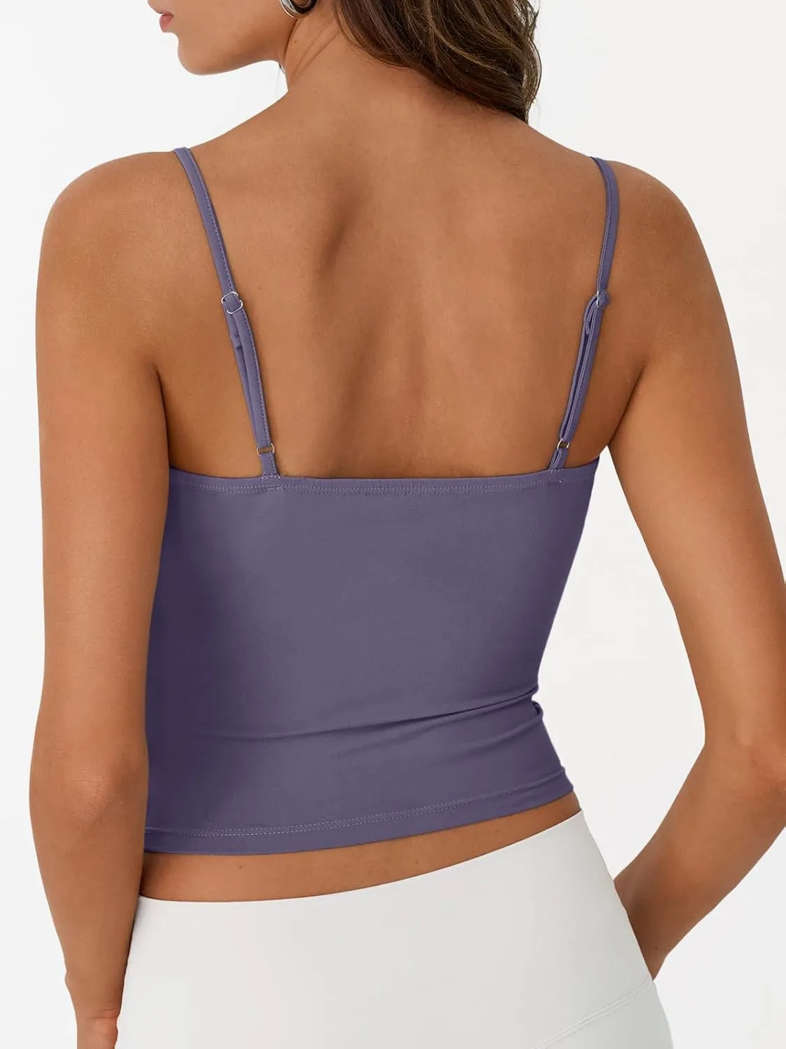 Trendy Queen Womens Summer Tank Tops Double Lined Going Out Teen Girls Y2k Sleeveless Backless 2025 Workout Cami Adjustable