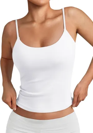 Trendy Queen Womens Summer Tank Tops Double Lined Going Out Teen Girls Y2k Sleeveless Backless 2025 Workout Cami Adjustable