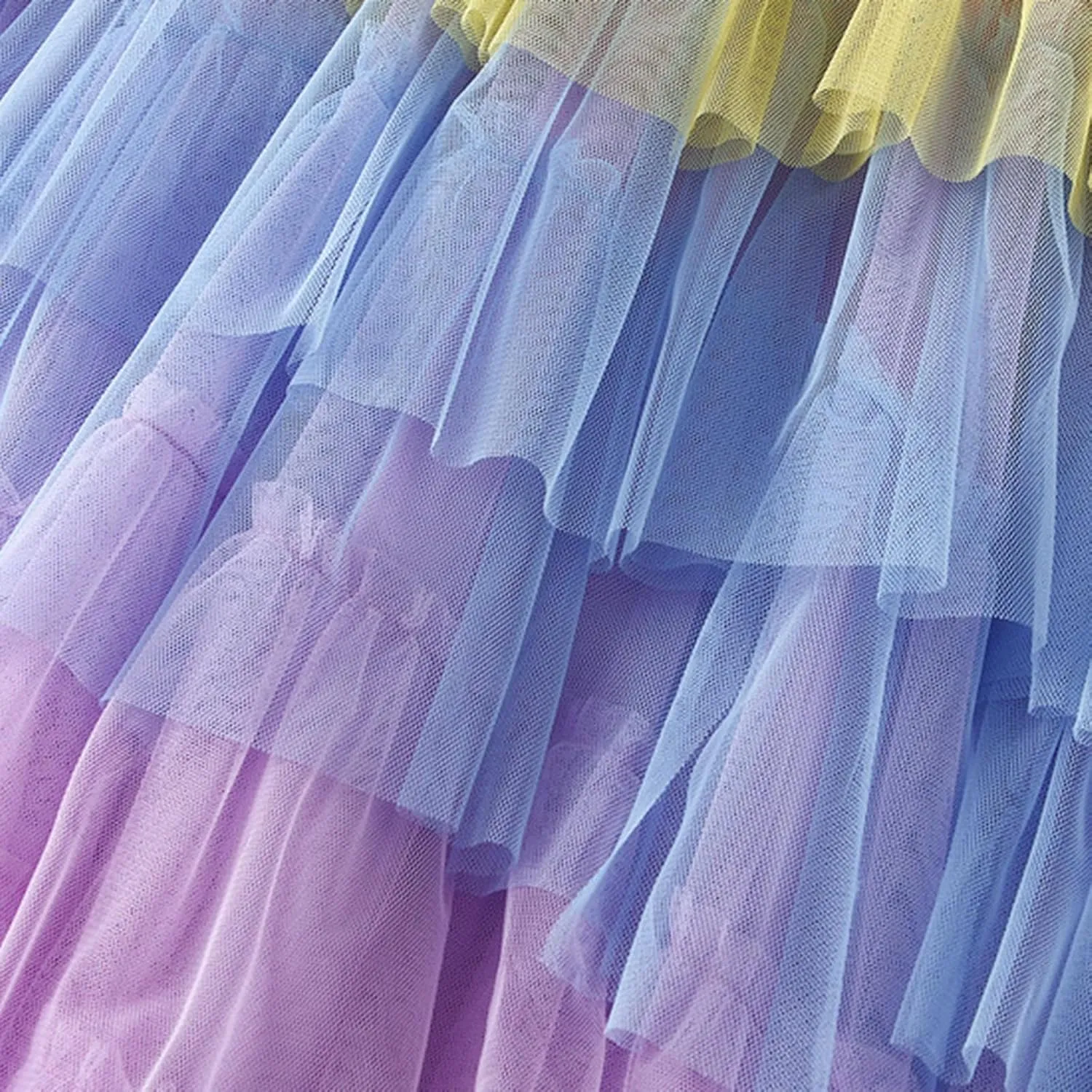 Tulle Skirt for Women High Waist Skirt Elegant Flared A Line Midi Skirt Casual Mesh Pleated Prom Wedding Cocktail Party Skirt