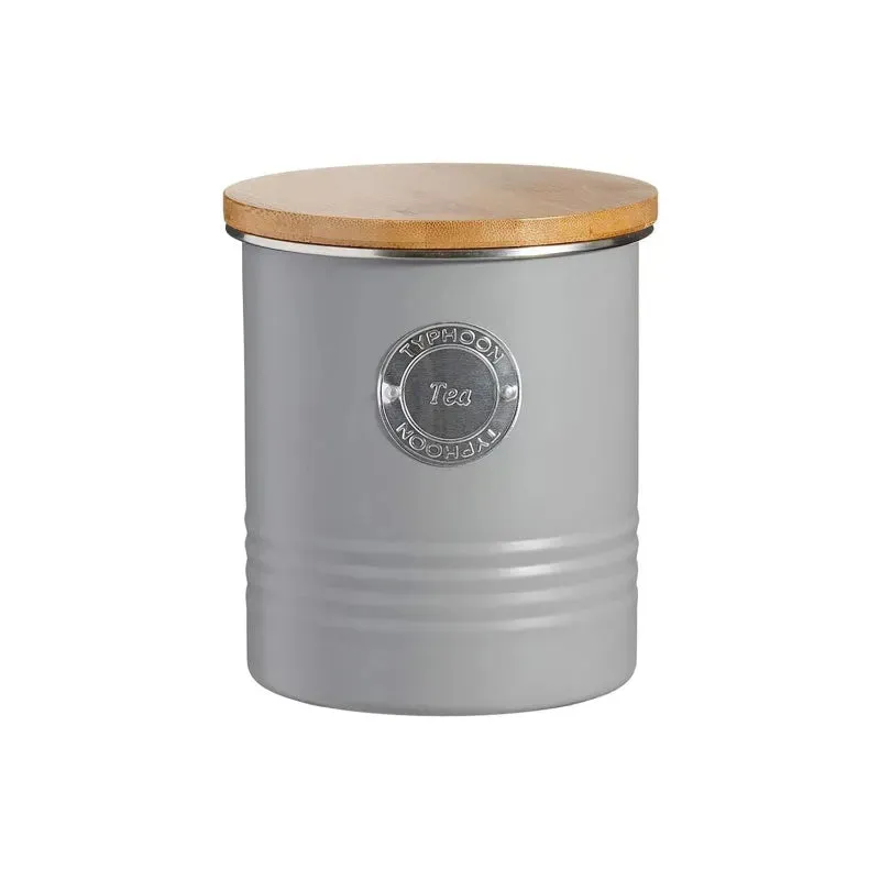 Typhoon Living Grey Tea Storage with LID | 1 Ltr