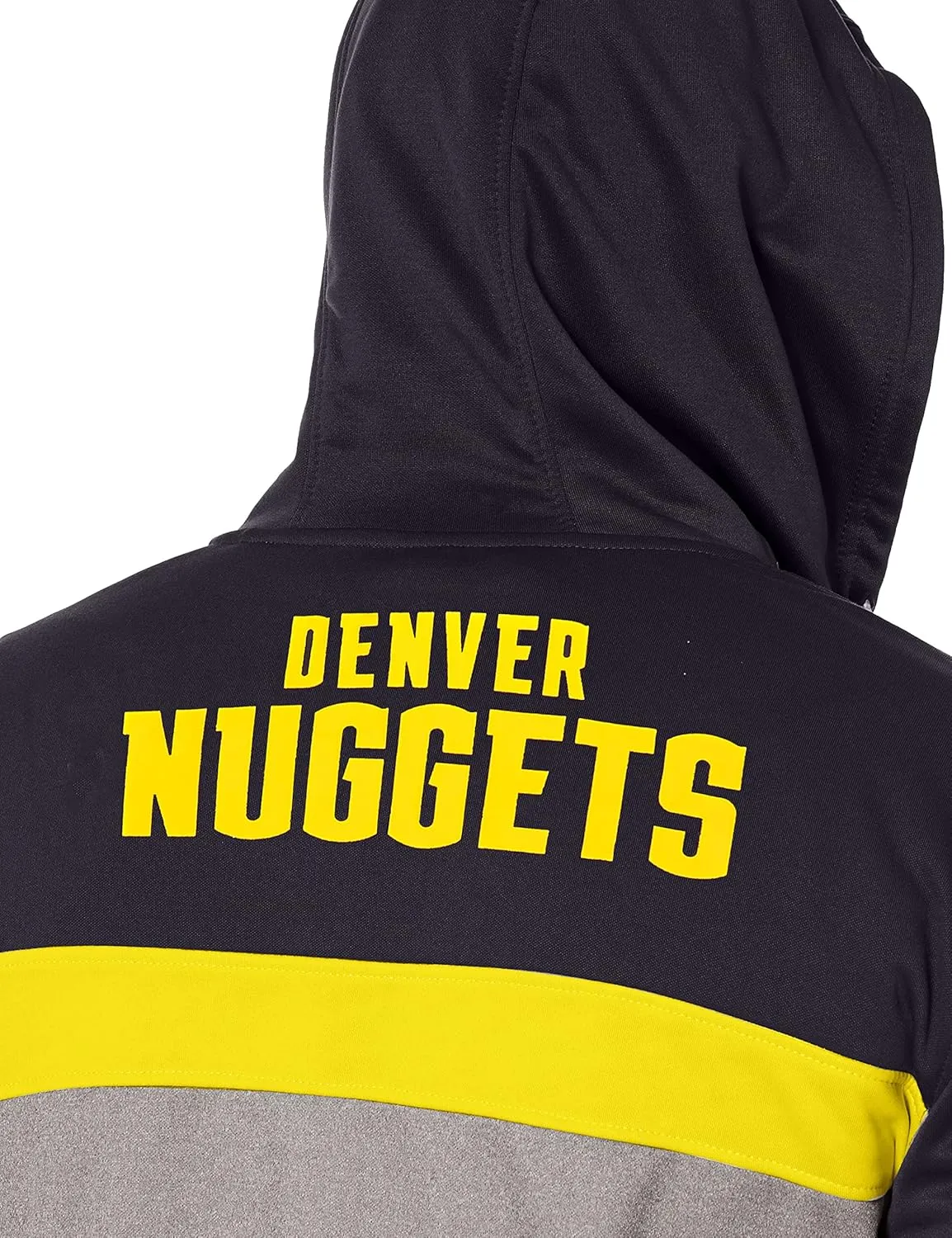 Ultra Game Adult's NBA Official Contrast Back Cut Full Zip Hoodie Sweatshirt