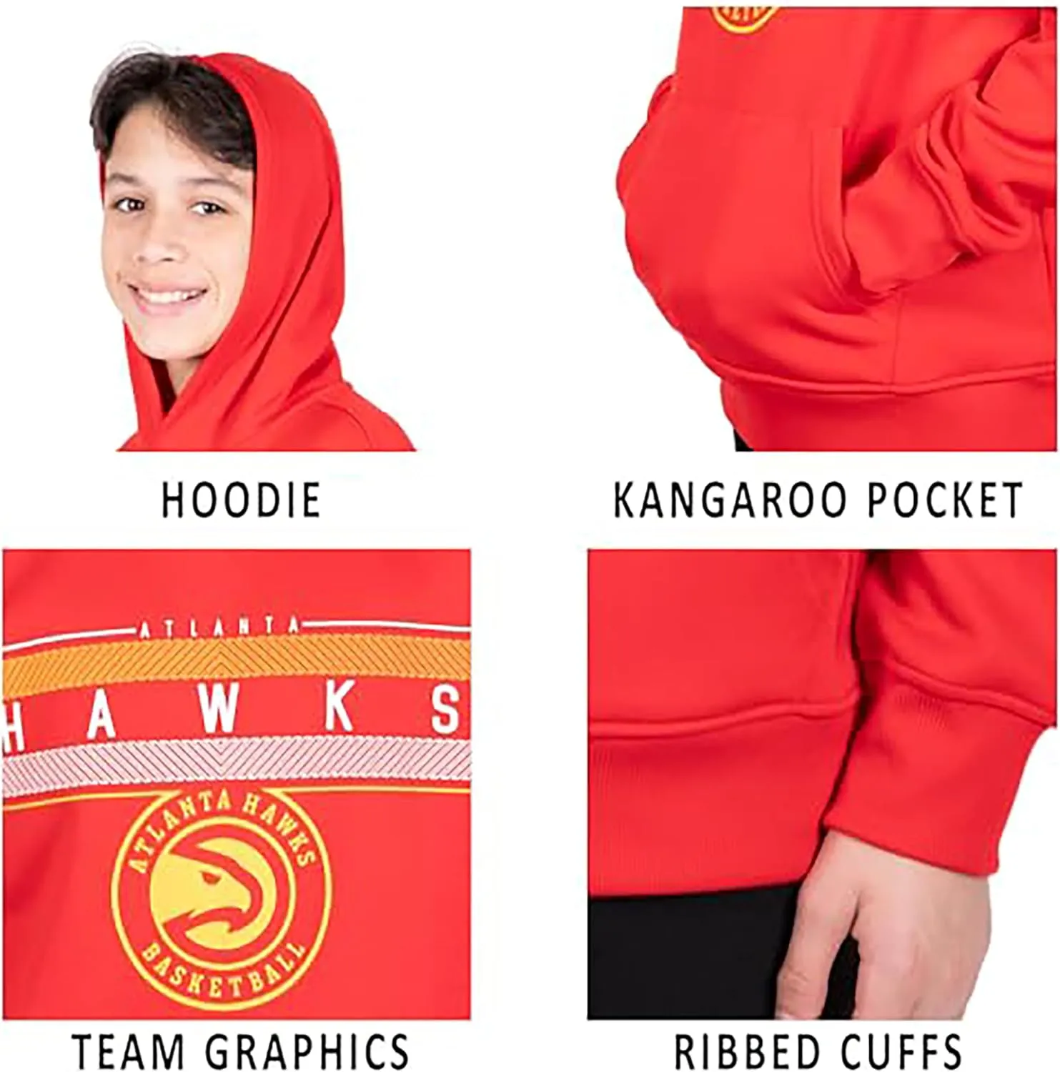 Ultra Game Youth NBA Official Super Soft Showtime Pullover Hoodie Sweatshirt