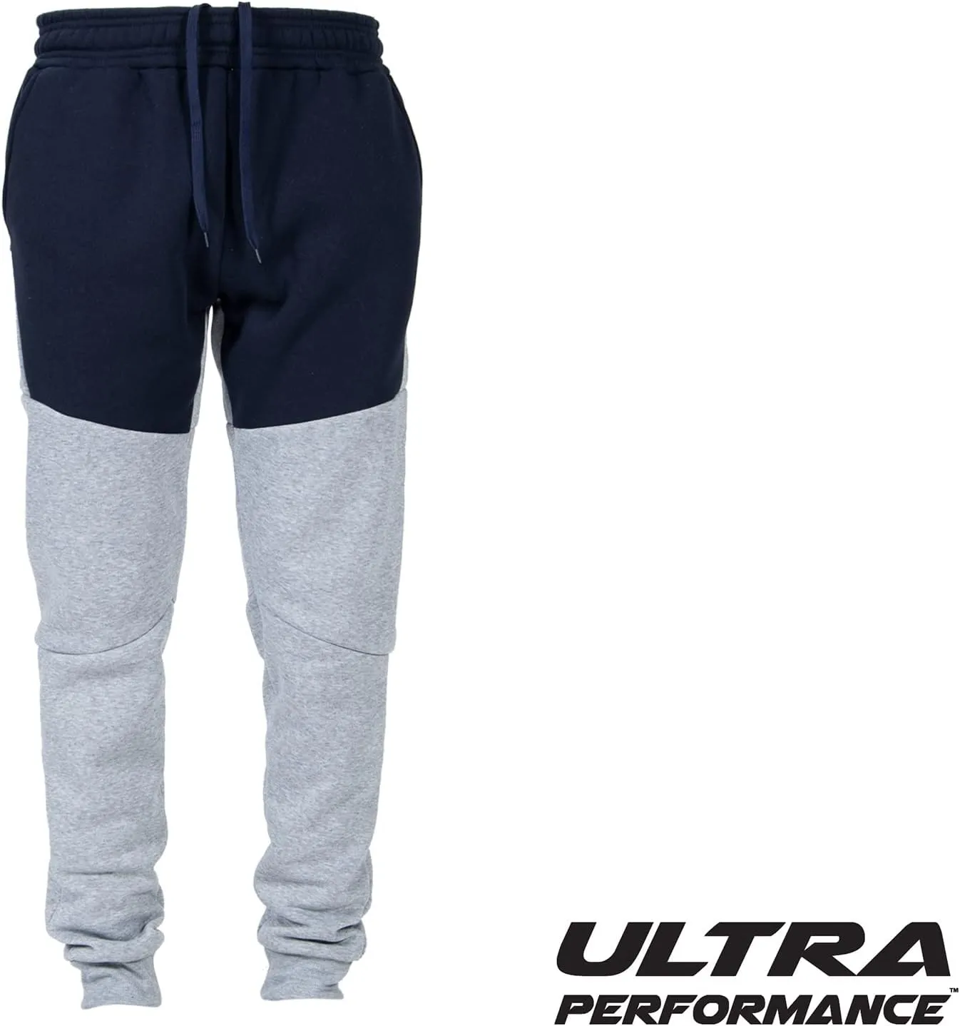 Ultra Performance 3 Pack Fleece Active Tech Joggers for Men, Mens Sweatpants with Zipper Pockets