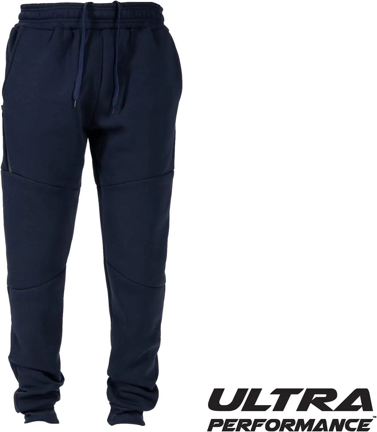 Ultra Performance 3 Pack Fleece Active Tech Joggers for Men, Mens Sweatpants with Zipper Pockets