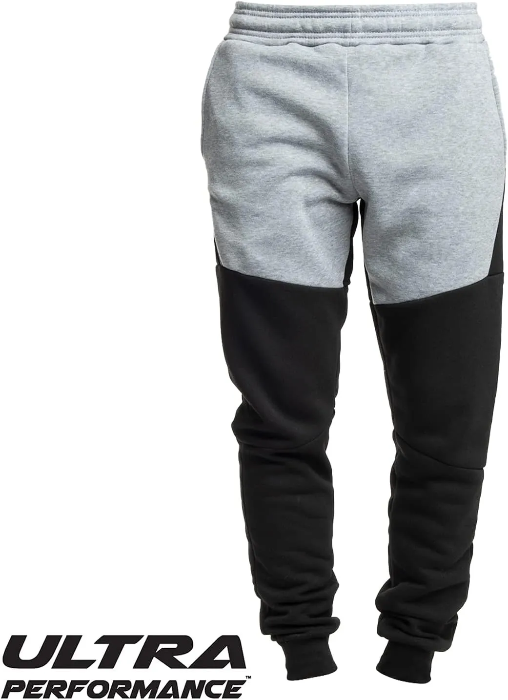 Ultra Performance 3 Pack Fleece Active Tech Joggers for Men, Mens Sweatpants with Zipper Pockets