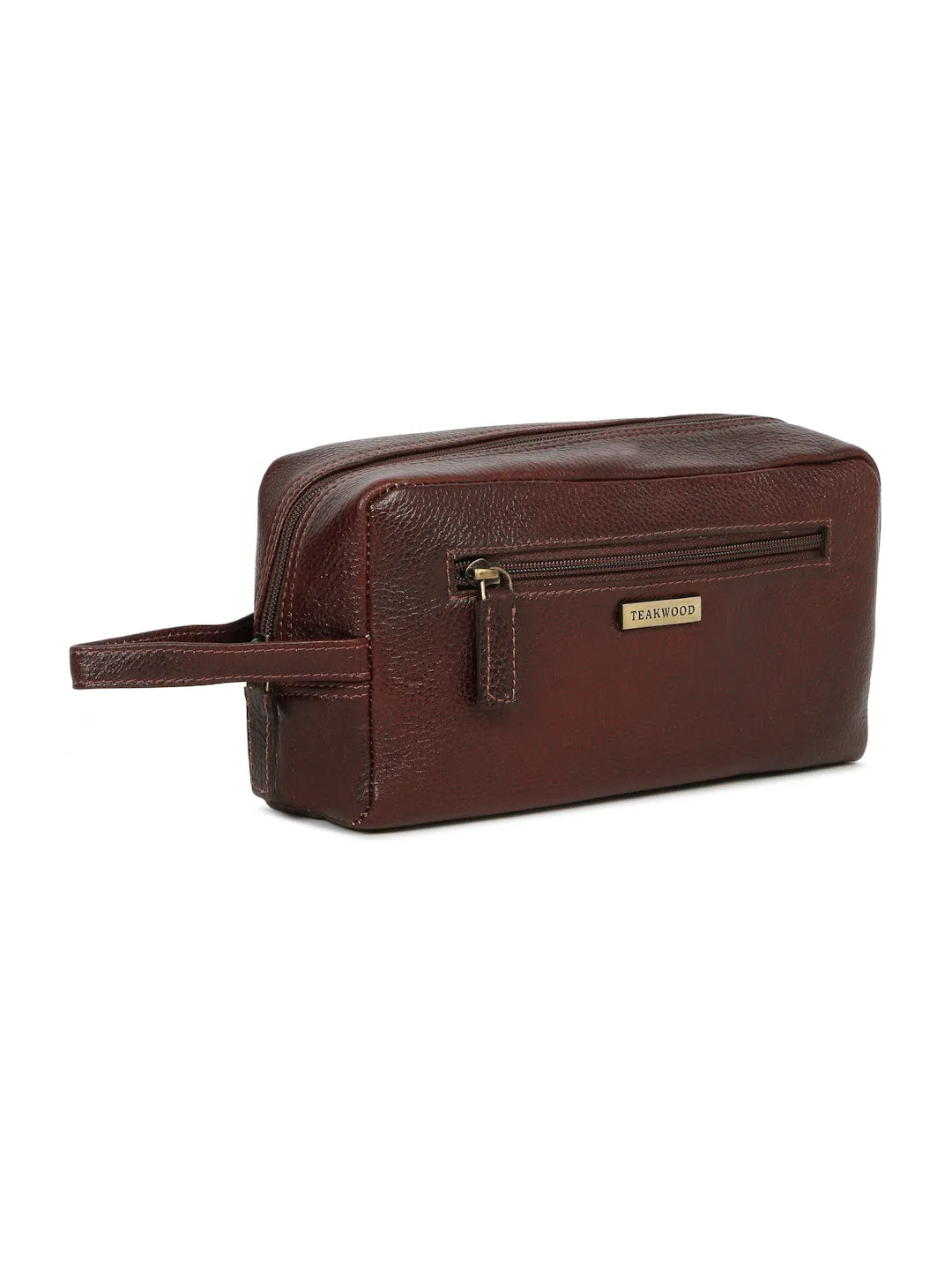 Unisex Leather Travel Toiletry Kit