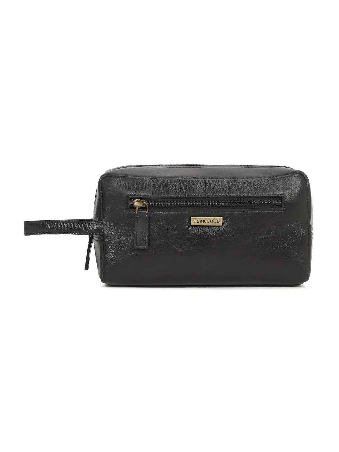 Unisex Leather Travel Toiletry Kit