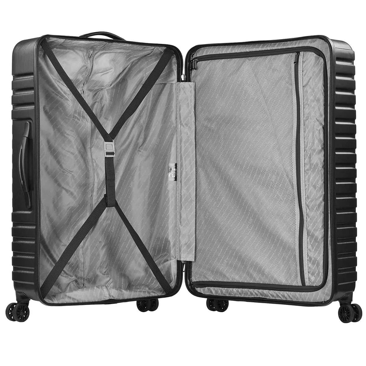 U.S. Traveler Boren Hardside Spinner Luggage With Aluminum Handle, 3-Piece Set