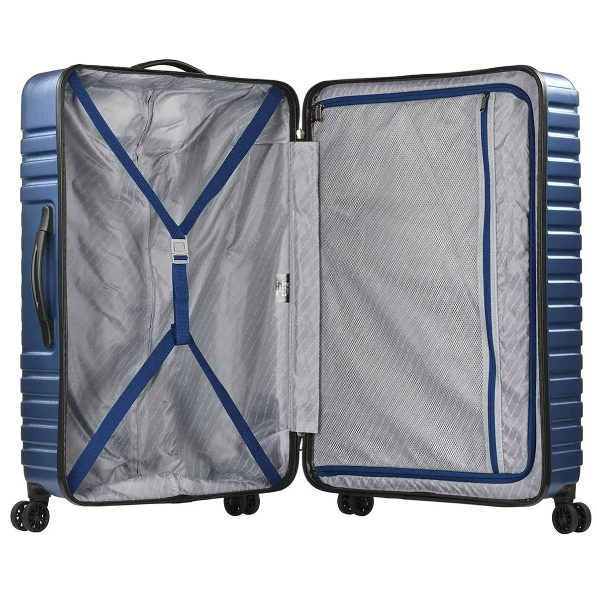U.S. Traveler Boren Hardside Spinner Luggage With Aluminum Handle, 3-Piece Set