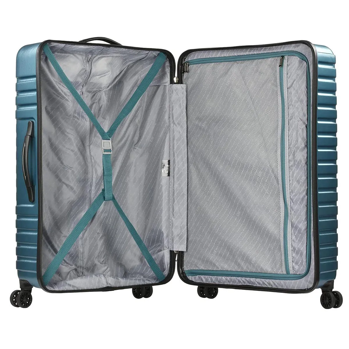 U.S. Traveler Boren Hardside Spinner Luggage With Aluminum Handle, 3-Piece Set