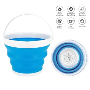 USB Portable Washing Machine Mini Folding Ultrasonic Tub