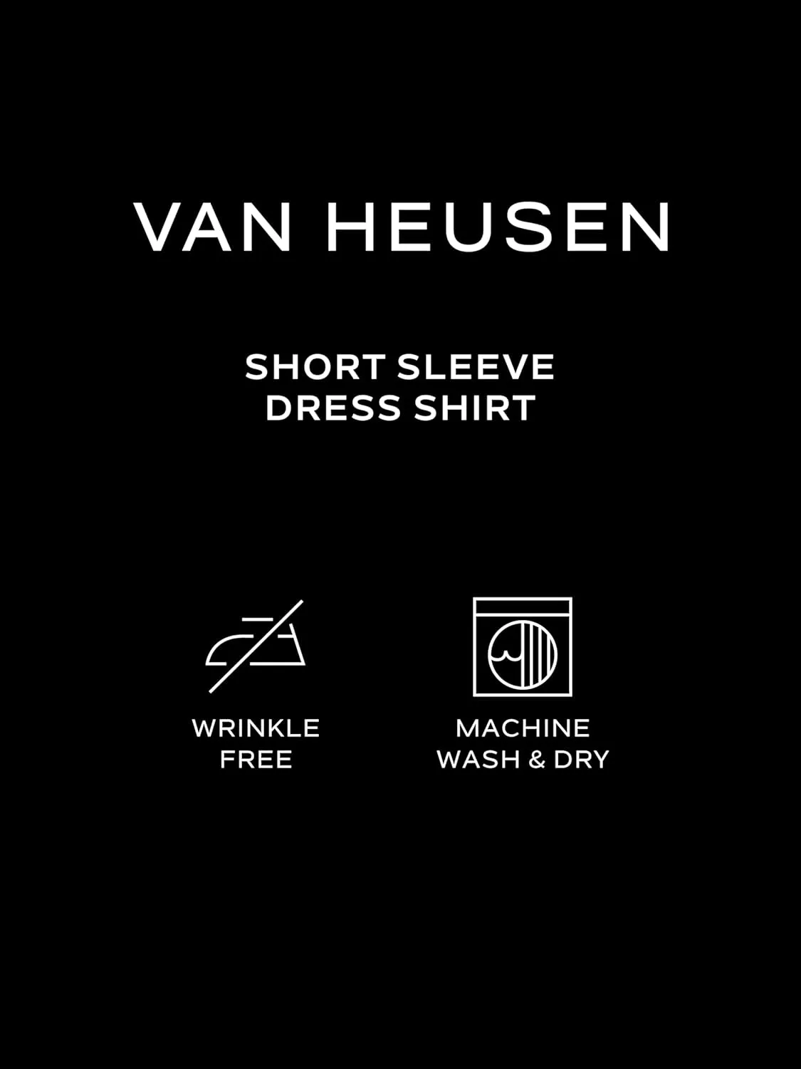Van Heusen Men's Big Fit Short Sleeve Dress Shirts Poplin Solid (Big and Tall)