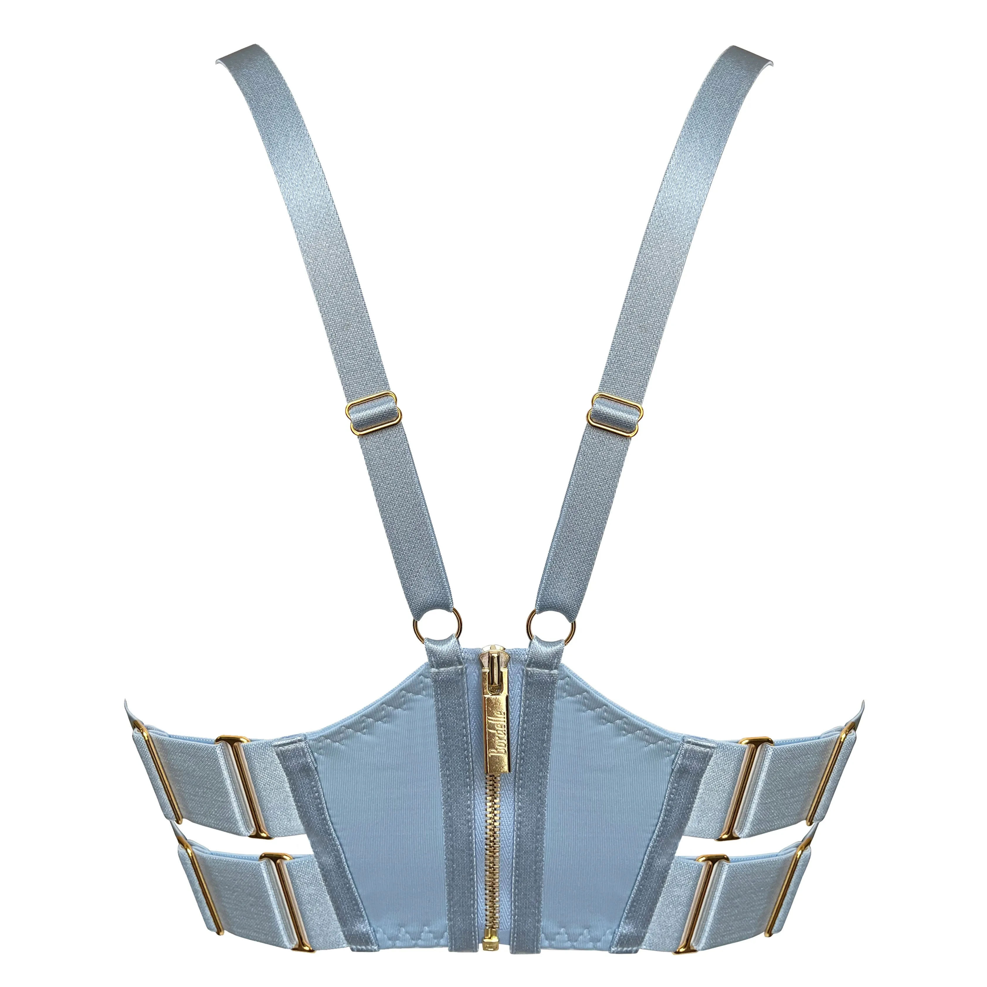 Vero balconette wire bra - dusty blue