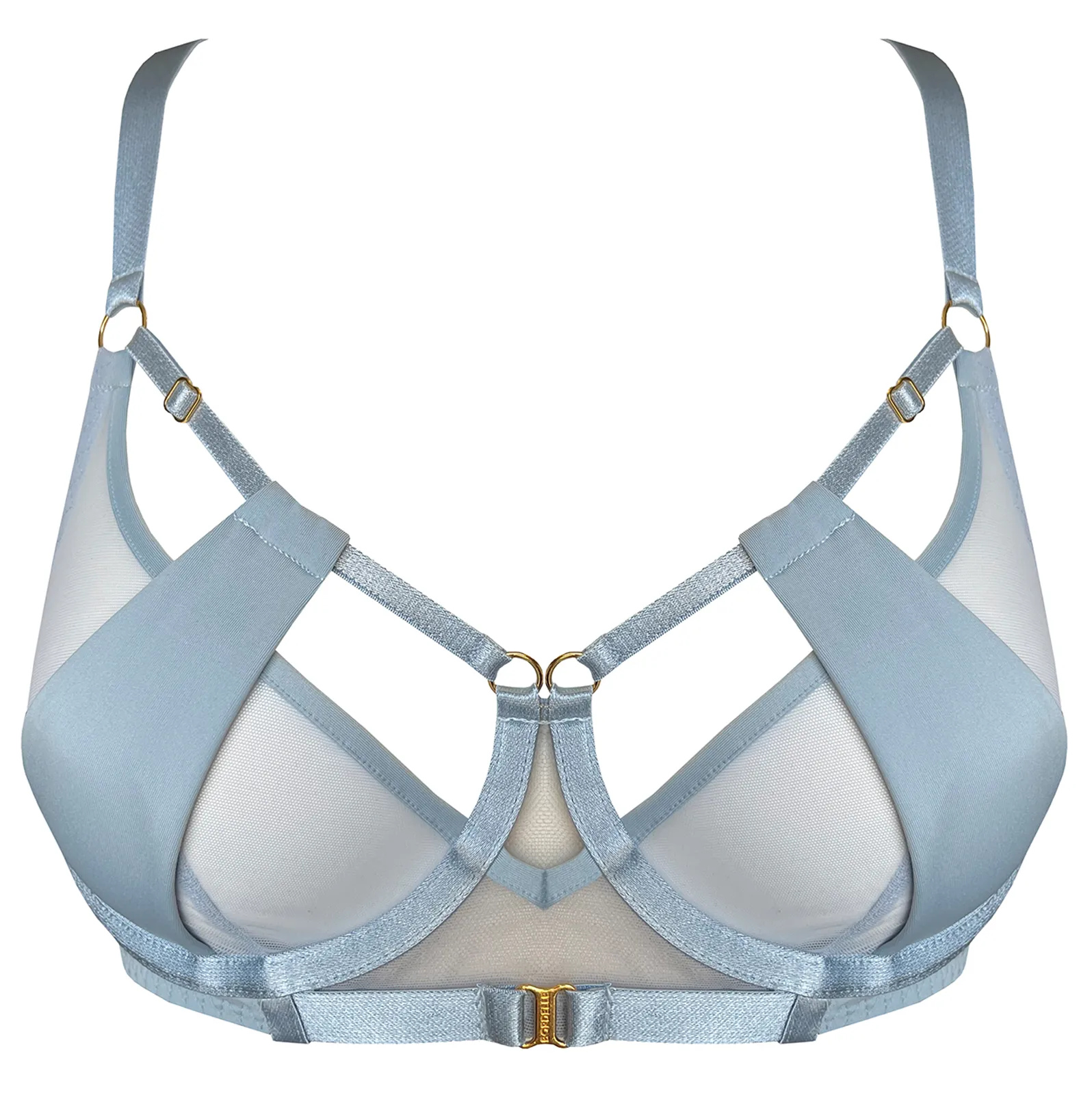 Vero balconette wire bra - dusty blue