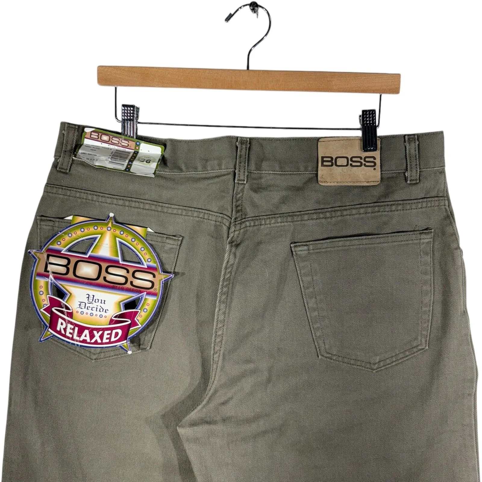 Vintage Boss Relaxed Fit Chino Shorts 38x11 NWT