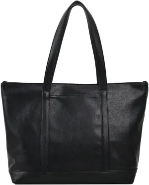 Vintage Tote Bag for Women Premium PU Leather Satchel Purse Causal Shuolder Bag Fall Winter College Top Handle Purse 2024